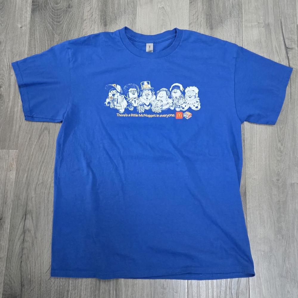 Blue McDonald's Chicken McNugget Buddies Kerwin Frost Graphic T-Shirt